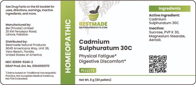Cadmium Sulphuratum (Cadmium Sulphuratum 30c)